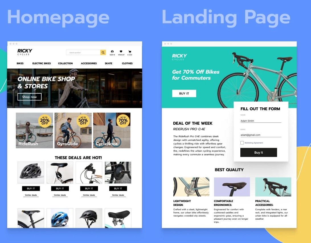 why do you need landing pages