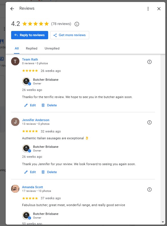 importance of customer reviews in local SEO